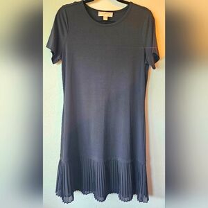 MICHAEL Michael Kors Black Pleated Mini Dress